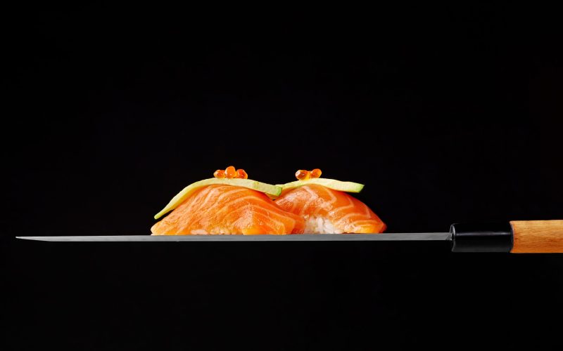 nigiri-sushi-with-raw-salmon-avocado-red-caviar-blade-japanese-knife (1) nigiri-sushi-with-raw-salmon-avocado-red-caviar-blade-japanese-knife (1)